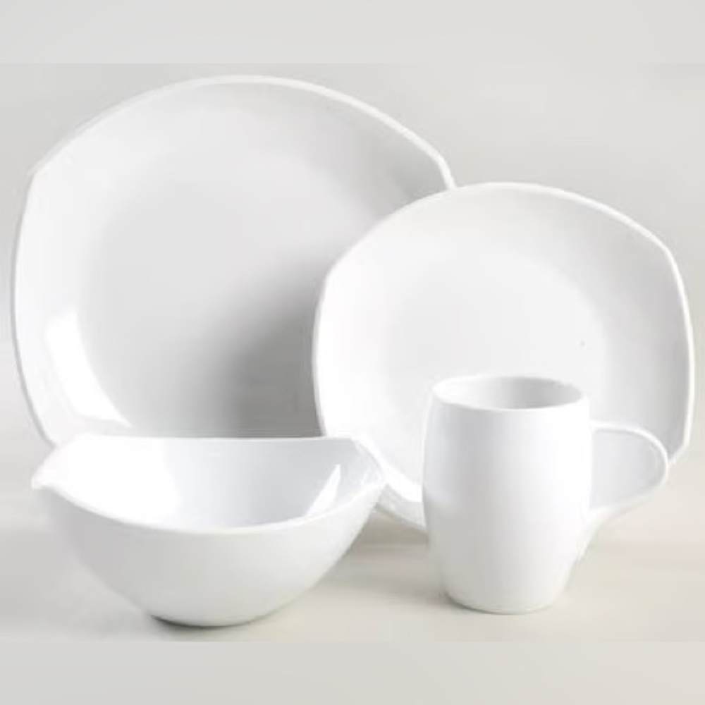 12 Pieces of Dansk Classic Fjord Dinnerware - White